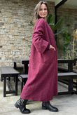 Norbury Japanese Duster Coat Cranberry /10=